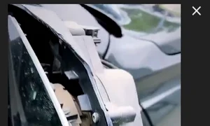 Oglinda mașinii lui Dorian a avut de suferit din cauza neatenției artistului  jpeg