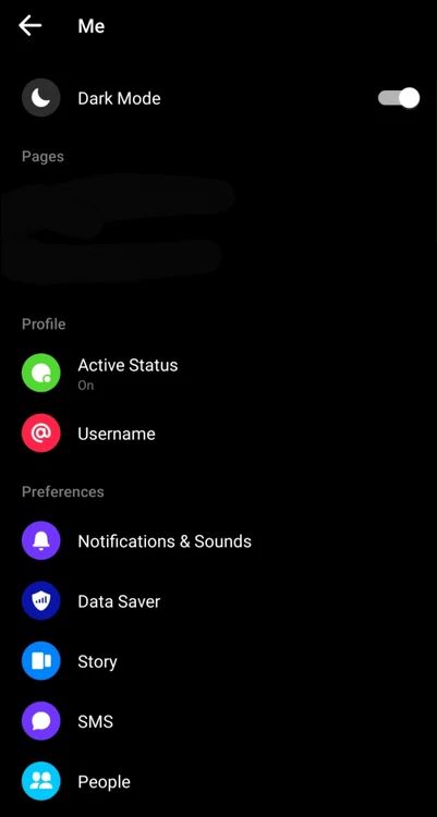 Facebook Dark Mode