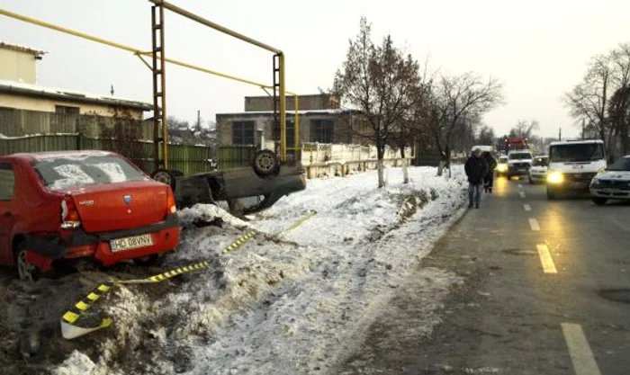 Accident. Foto: D. Guţă 