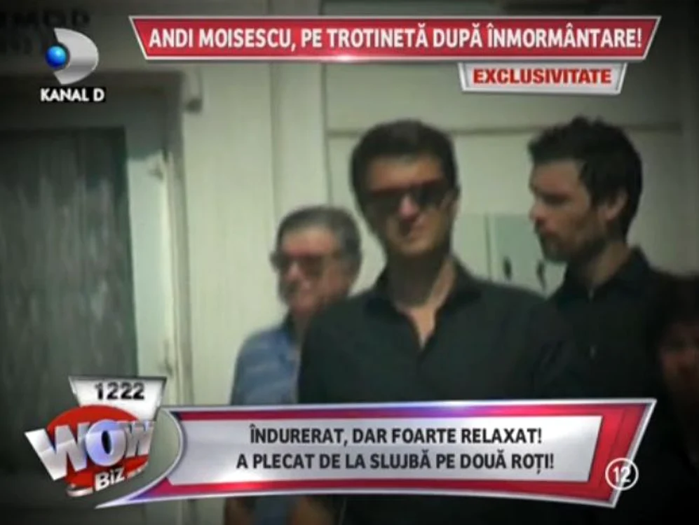La ieşirea din cimitir părea foarte afectat de pierderea suferită (captură: WOWbiz)