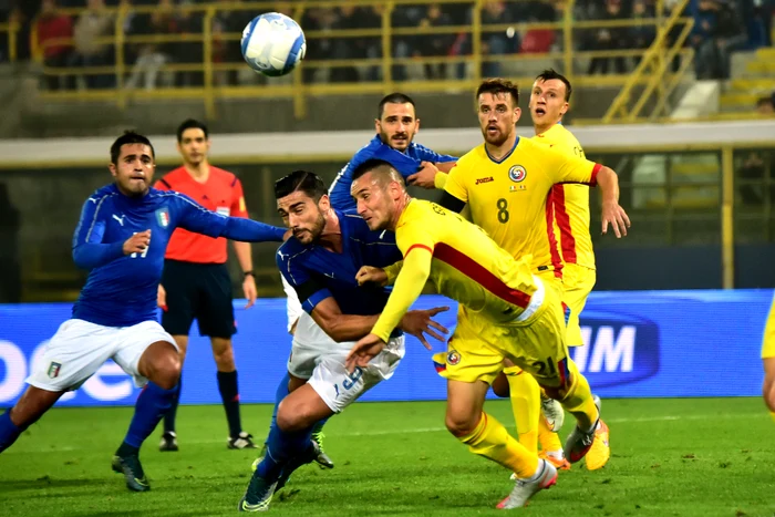 Dragoș Grigore s-a luptat în permanență cu atacanții italieni