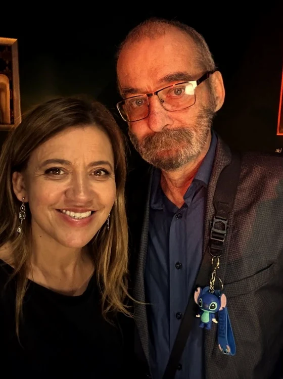 Mirela Retegan și domnul Bartha. Sursa: Facebook.