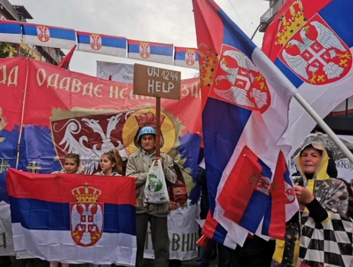 „Aici este Serbia” a fost principalul slogan al protestului FOTO: Twitter