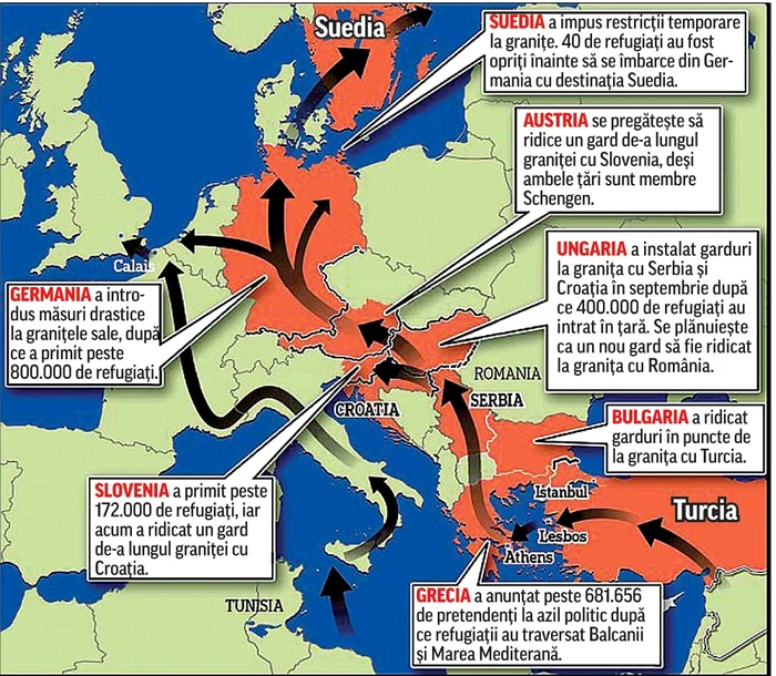 Iată traseul refugiaţilor