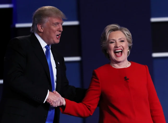 Donald Trump şi Hillary Clinton, la primul duel televizat din campanie Foto: Guliver / Getty Images