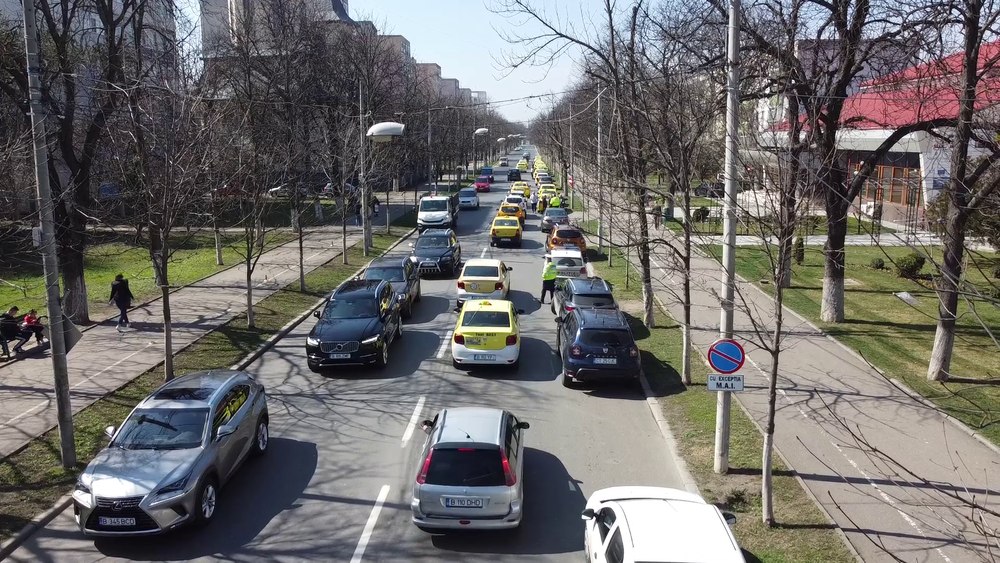 Taximetriștii protestează în 30 de județe. Ce revendicări au