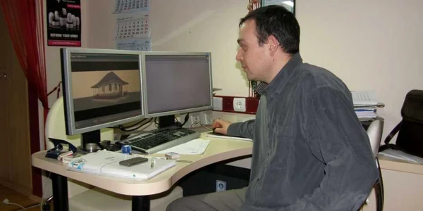 Arhitectul Bogdan Mureşan  a adus proiectul la Braşov. FOTOSimona Suciu