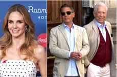 Genoveva Casanova, Gonzalo Vargas Llosa și tatăl lui, Mario Vargas Llosa   Getty, Profimedia jpg