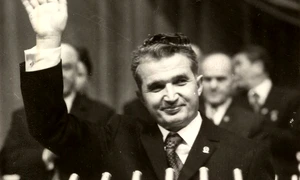 Nicolae Ceauşescu în prezidiul Congresului al XI-lea al PCR (© „Fototeca online a comunismului românesc”, cota: 1/1974)