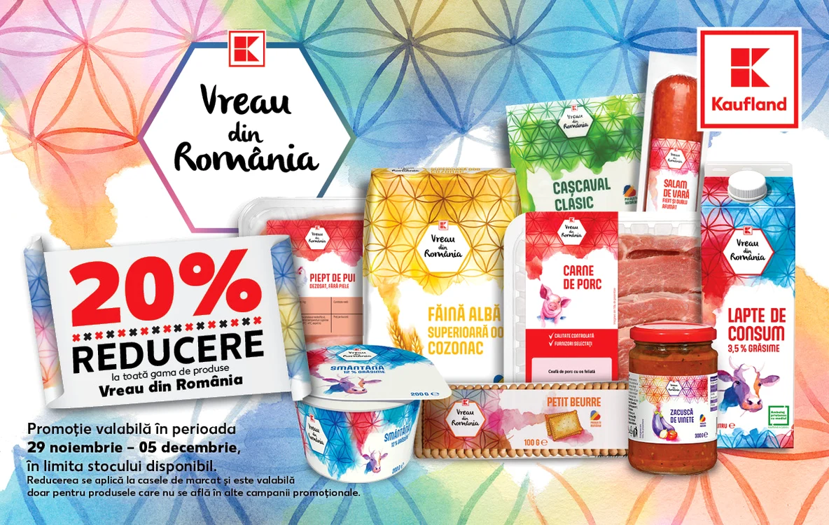  Sărbătorește Ziua Națională cu produse românești de la Kaufland