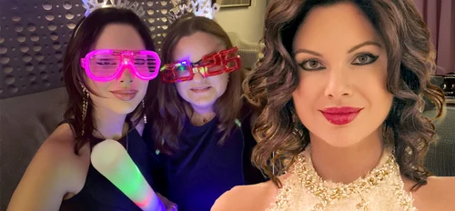 Iasmina Hill și-a schimbat culoarea părului și a petrecut cu fast în Las Vegas de Revelion