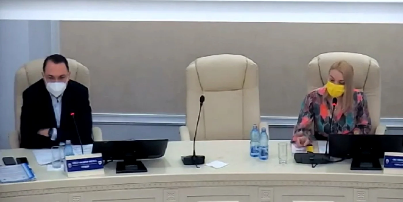 Primarul şi viceprimarul s-au certat din nou FOTO: Captură video