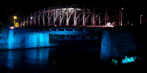 Iluminarea Podului de Foer din Timişoara