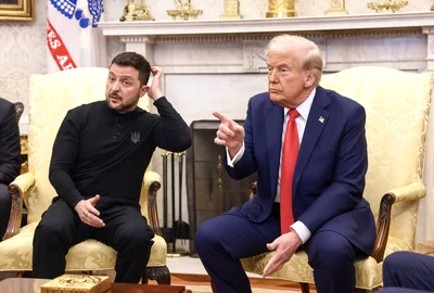 Întâlnirea dintre Donald Trump și Volodimir Zelenski. FOTO EPA-EFE