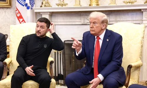 Întâlnirea dintre Donald Trump și Volodimir Zelenski. FOTO EPA-EFE