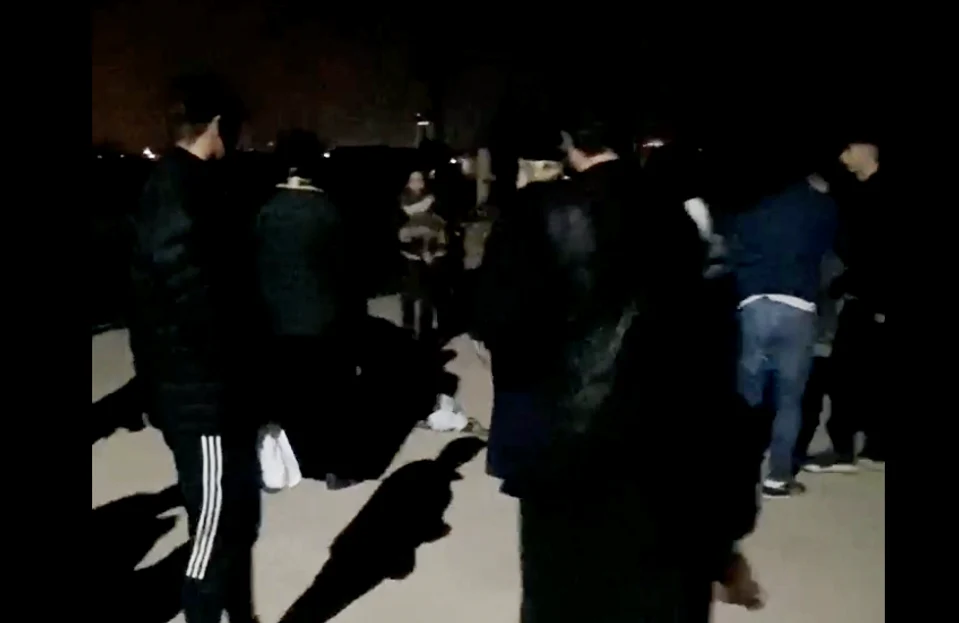 Scandalul din curtea mănăstirii. Captură video
