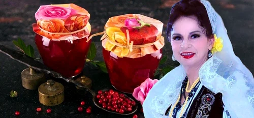 Gherghina Stancu prepară cea mai delicioasă dulceață de trandafiri 