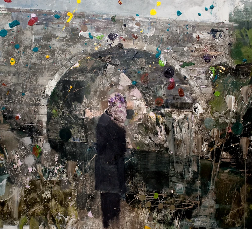 Adrian Ghenie, Moartea lui Charles Darwin, 2013 © Courtesy Ghenie Studio