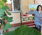Marina Voica în curte la Breaza / foto: arhiva personala