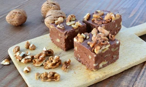 Chocolate fudge with walnuts jpeg