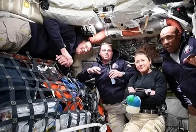 astronauti Artemis II captură video Guardian jpg