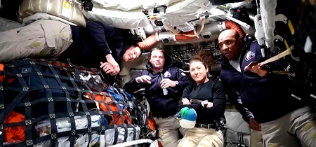 astronauti Artemis II captură video Guardian jpg