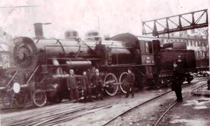 Locomotivă în triajul Bucureşti, în 1939 (© iMAGO Romaniae)