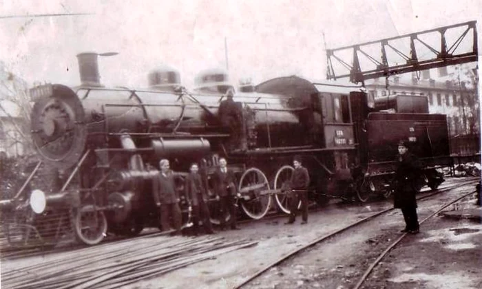 Locomotivă în triajul Bucureşti, în 1939 (© iMAGO Romaniae)