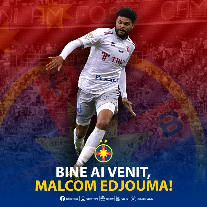 FCSB i-a urat ”Bun venit!” lui Malcom Edjouma
