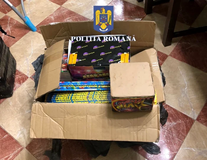 Articole pirotehnice FOTO IPJ Maramureș