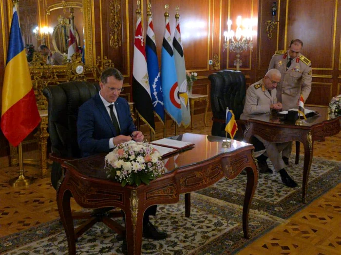 Ministrul Apărării a semnat Memorandumul de Înțelegere privind cooperarea militară între România şi Egipt