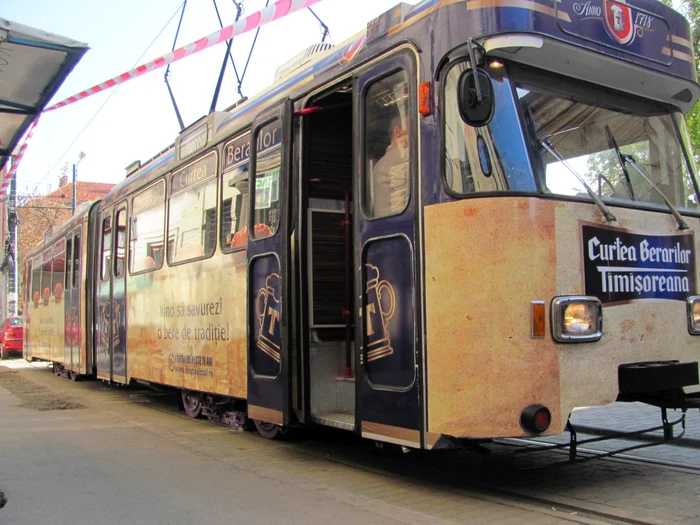 Tramvaiul-berărie de la Timişoara a fost reabilitat la RATT