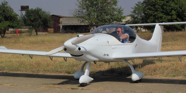 Radu Berceanu a pilotat un avion de dimensiuni mici 