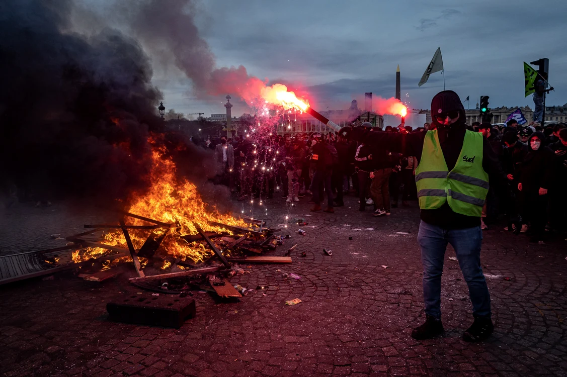 Proteste violente în Franța FOTO Profimedia