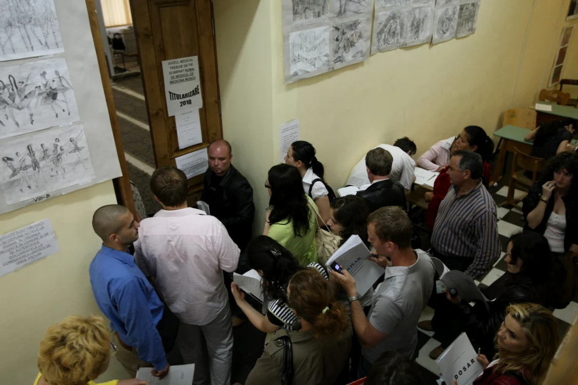 Viitorii profesori au susţinut examenul de titularizare. FOTO: Adevărul