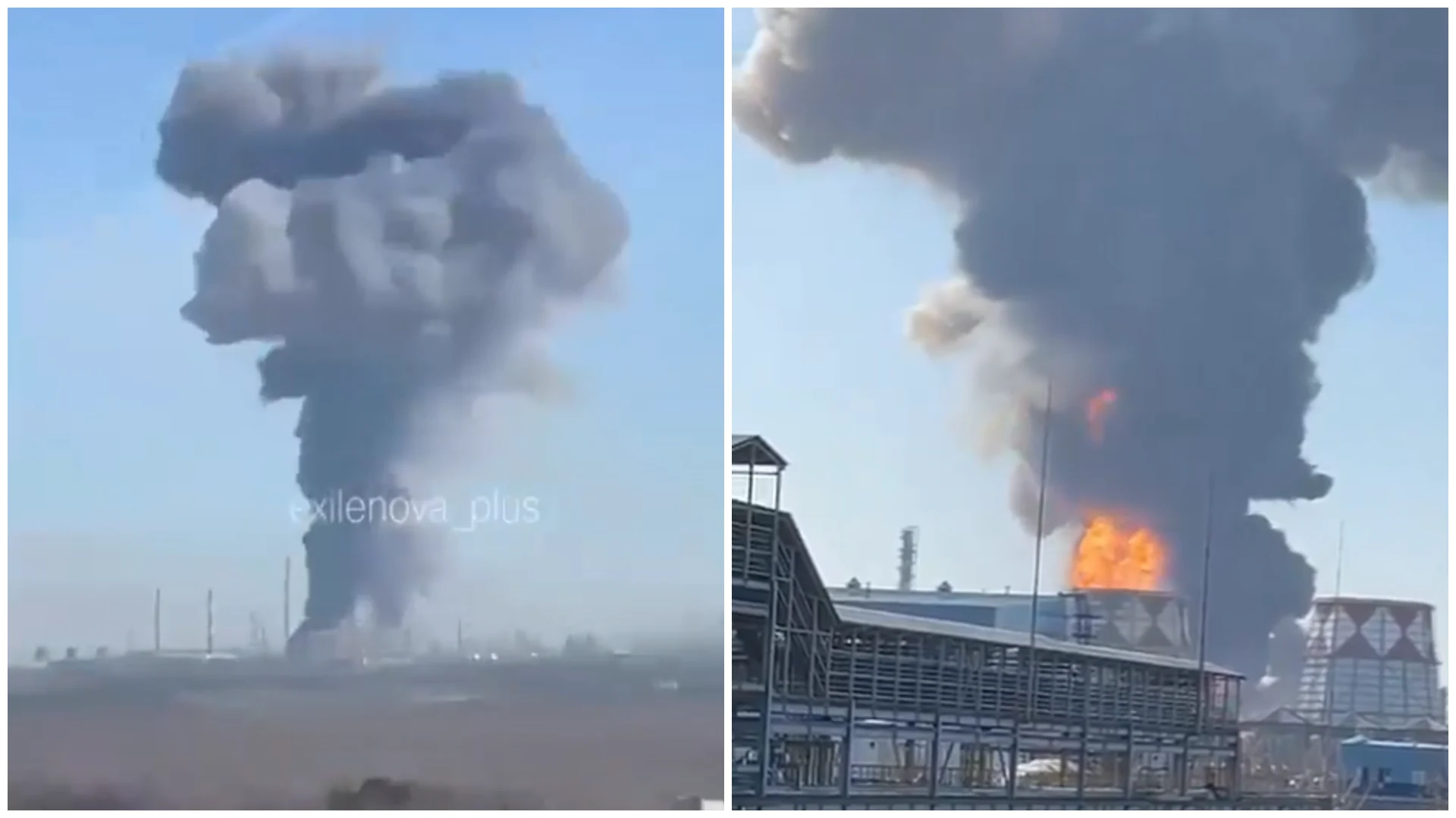 Explozie urmată de incendiu la una dintre cele mai mari uzine petrochimice din Rusia. Cel puțin 2 morți și peste 70 de răniți