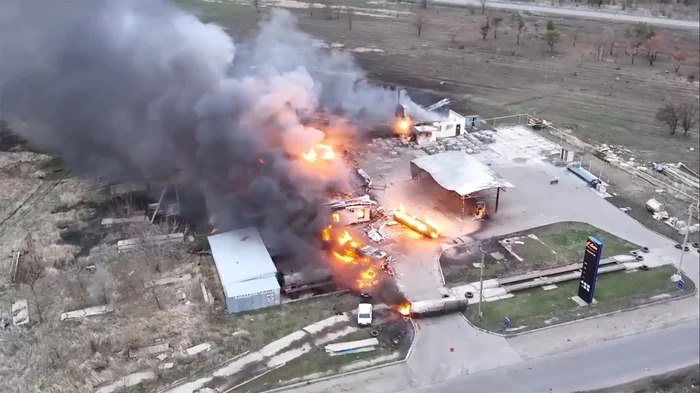 Lovitură ucraineană cu drone FPV asupra unei stații de încărcare din Zaporojie FOTO PROFIMEDIA