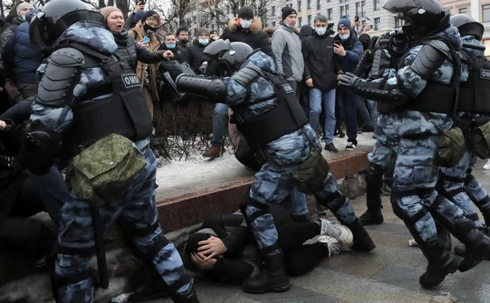 Protest susţinere Alexei Navalnîi - Rusia / 23 ian 2021 / FOTO EPA - EFE