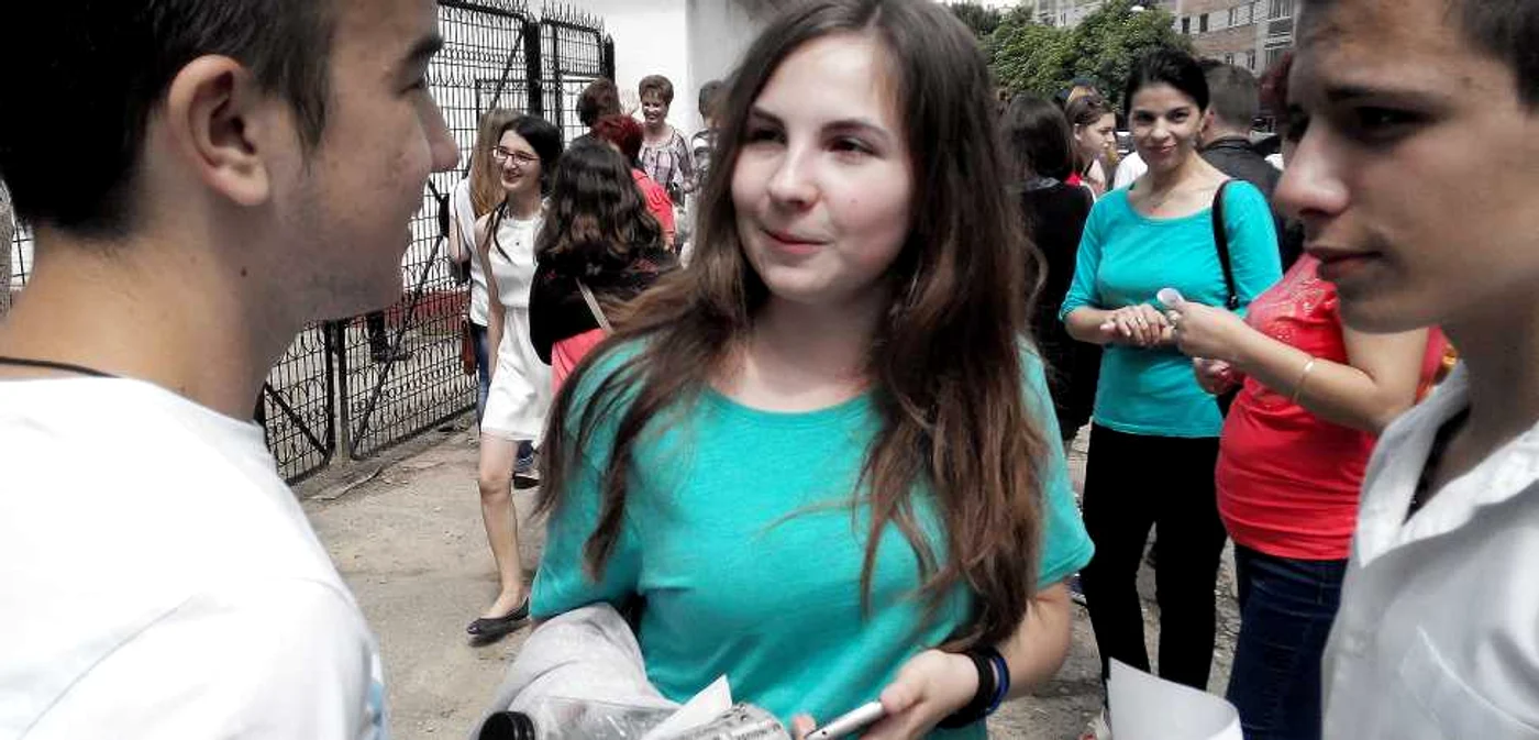 Roxana Mihai, după examenul la Matematică
