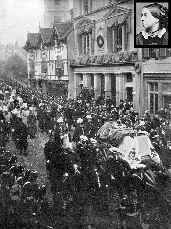 1901. La înmormântarea Reginei Victoria a fost folosit pentru prima dată acest cărucior