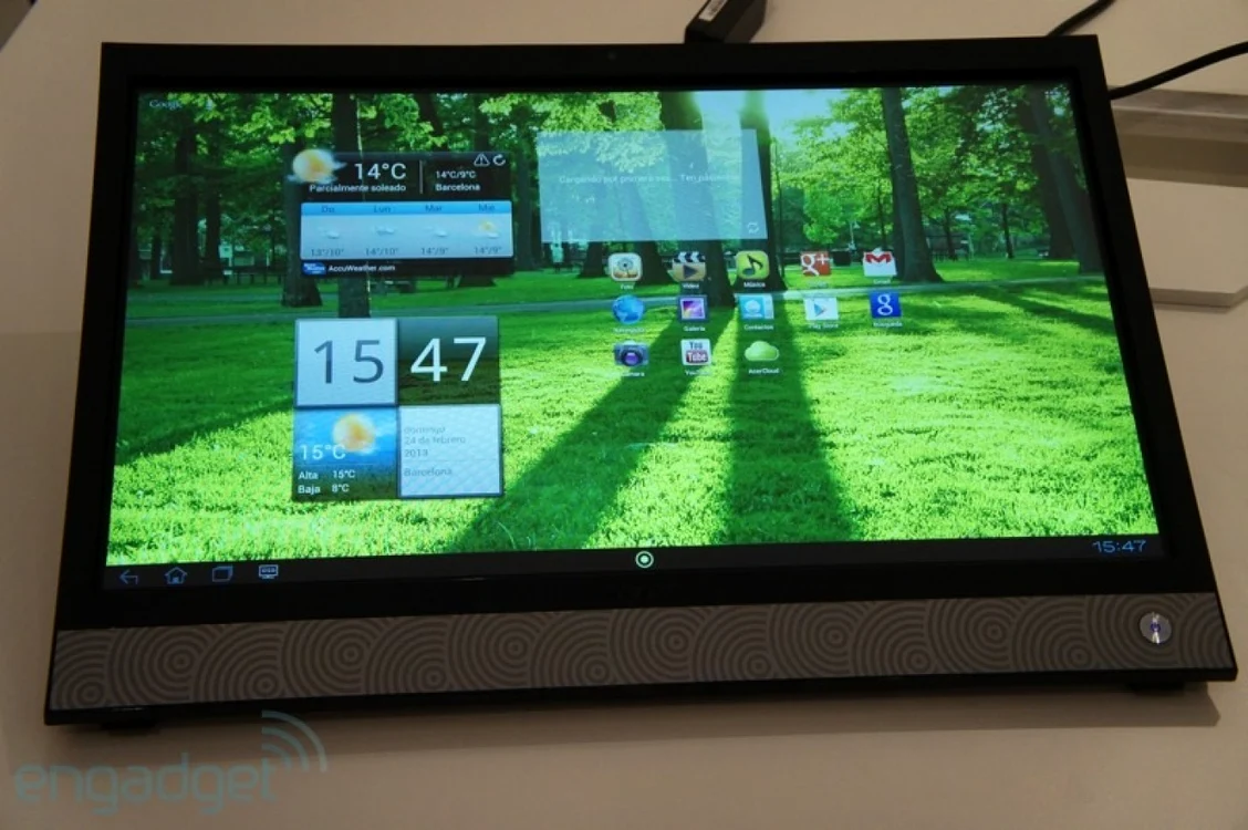 Acer Smart display rulează Android şi are un procesor dual core de 1Ghz FOTO Engadget