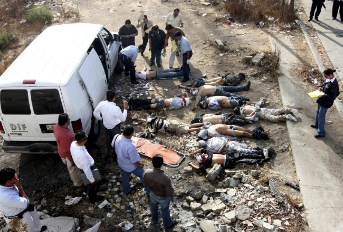 Victime ale războiului dintre cartelurile de droguri găsite în statul mexican Tijuana FOTO sneakymag.com