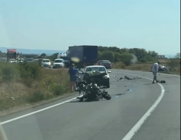 Un motociclist de 59 de ani și-a pierdut viața într-un accident Foto: captură video