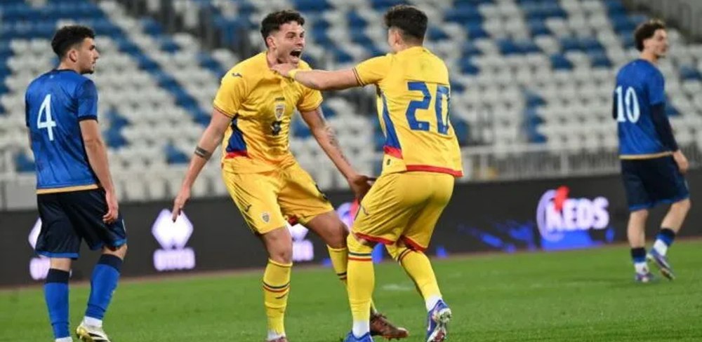 Naționala de tineret, victorie uriașă în Kosovo. Tricolorii reintră în cursa pentru calificarea la Euro 2027
