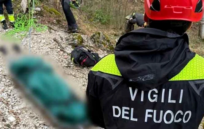 Trupul românul găsit în munți FOTO: X