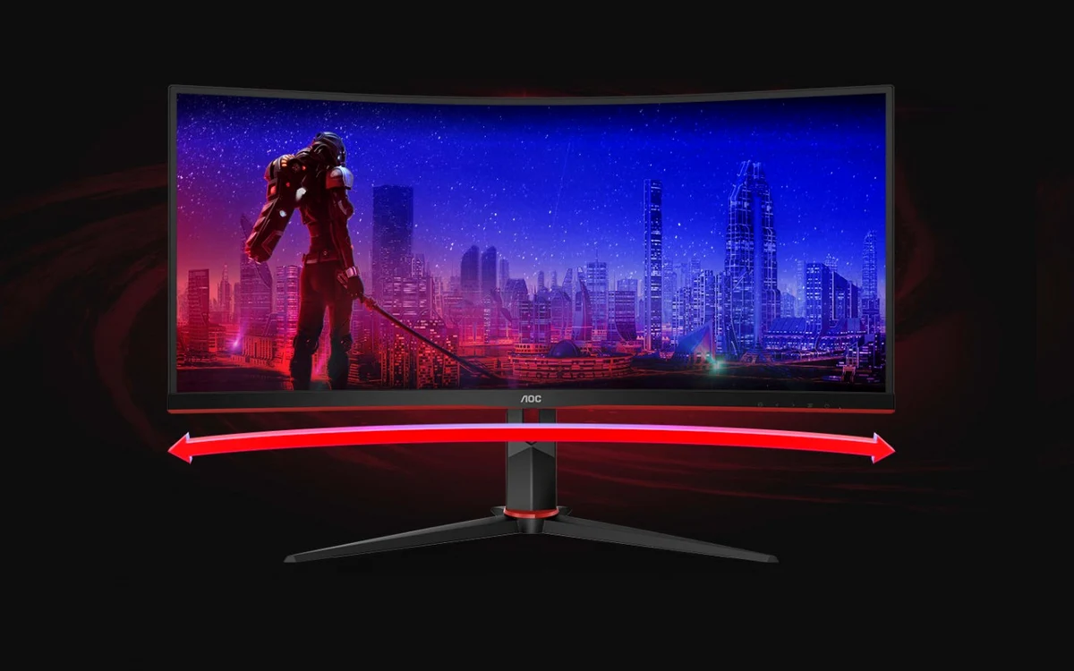 Monitor curbat de gaming AOC CU34G2x