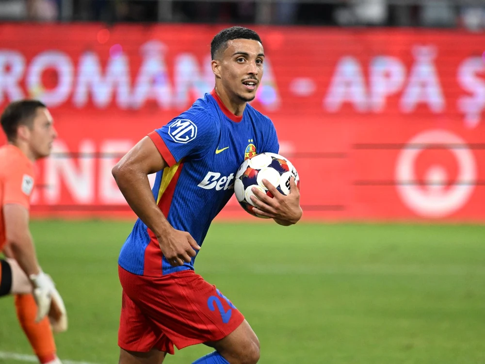Aymen Boutoutaou a marcat la debutul său la FCSB (Foto: sportpictures)