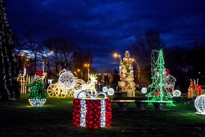 S-a aprins iluminatul festiv în oraşul Galaţi, sursa: Primăria Galaţi