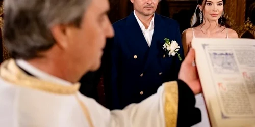 Anda Călin și Liviu Vârciu, la cununia religioasă foto: Instagram 
