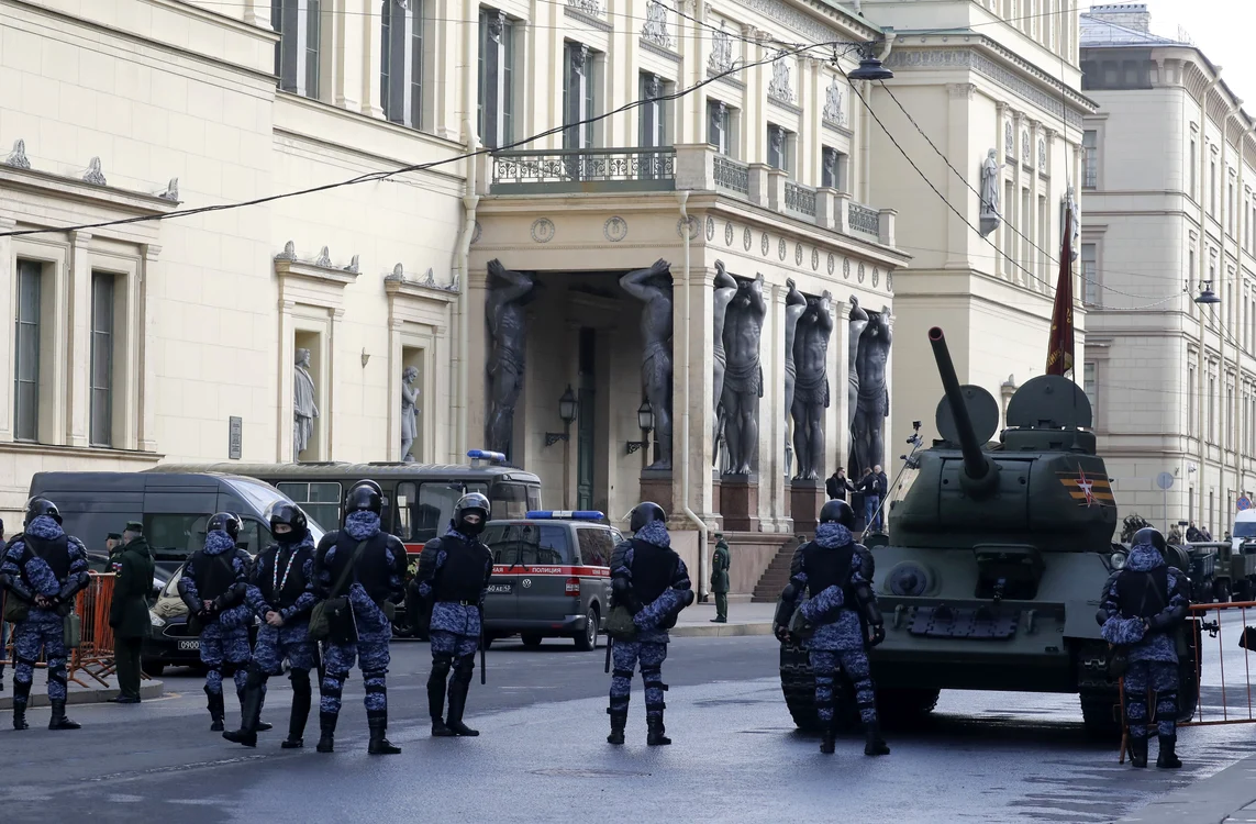 Moscova: Mobilizare înainte de parada de 9 mai FOTO EPA-EFE